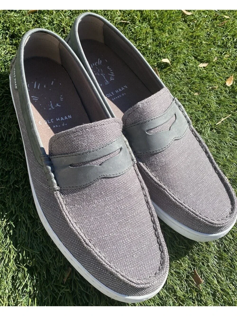 Cole Hann Men's 11M Pinch Weekender Loafers Maine Classic Grand Gray